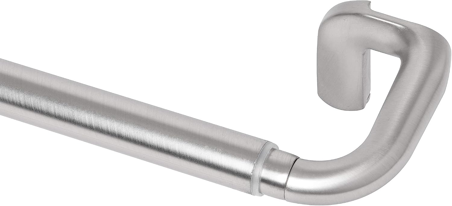 Umbra Twilight Curtain Rod Set – Wrap Around Design Ideal for Blackout or Room Darkening Panels, 88 to 144 Inches, Nickel