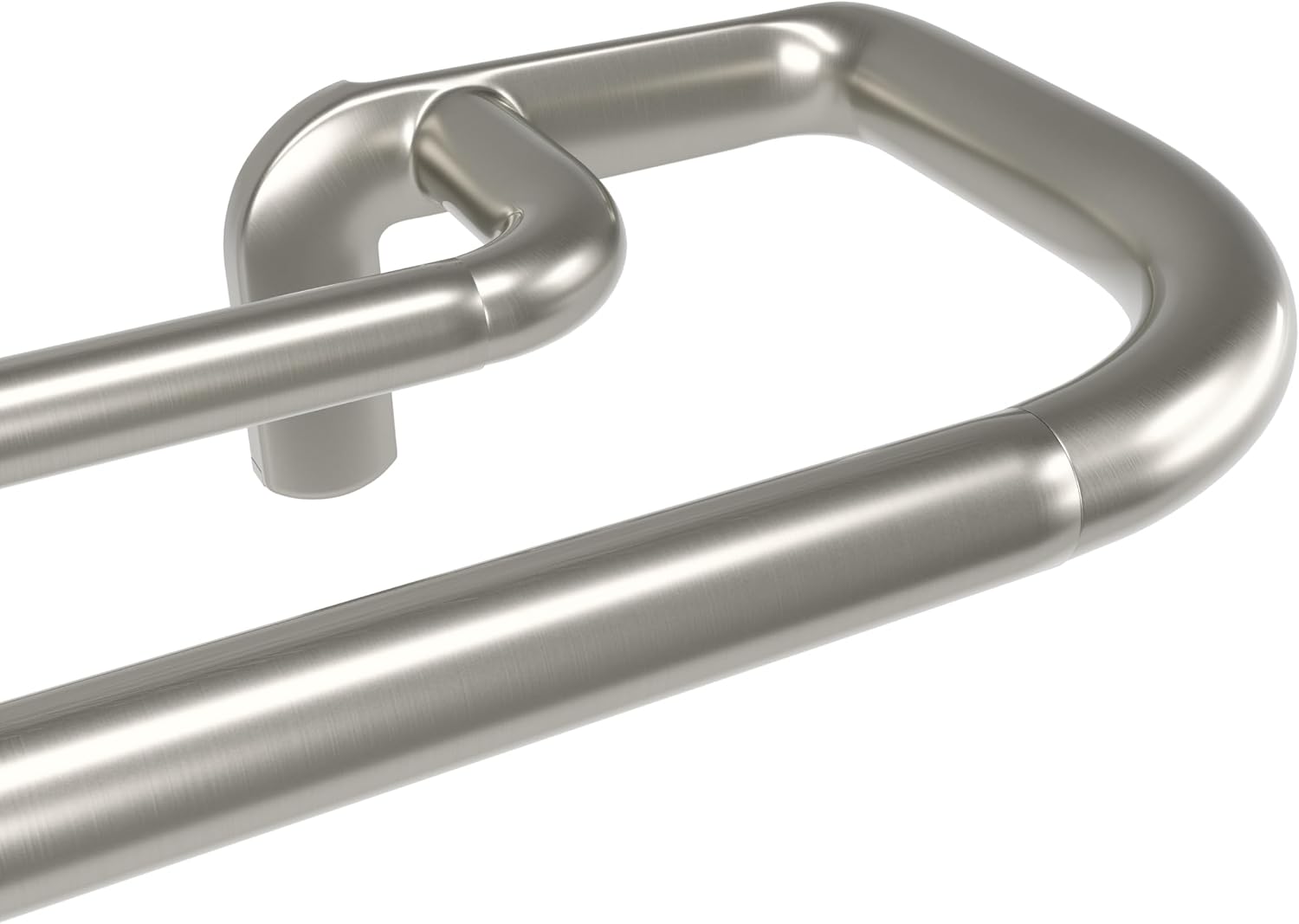 Umbra Twilight Double Curtain Rod, Wrap Around, 30 to 84 Inches, Nickel