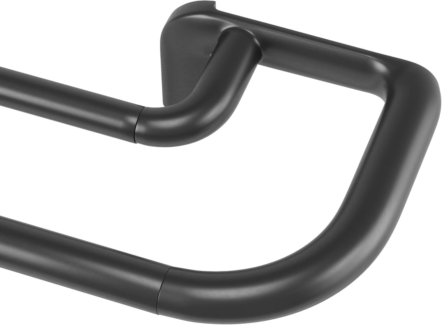 Umbra Twilight Double Curtain Rod, Blackout Wrap, 66 to 120 Inches, Black