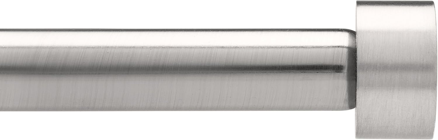 Umbra Cappa Curtain Rod, Includes 2 Matching Finials, Brackets & Hardware, 36 to 72-Inches