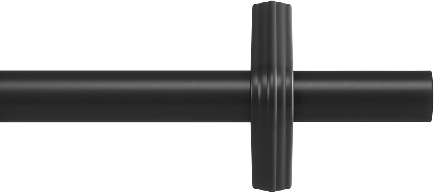 Umbra Trinity Curtain Rod, Pinpoint Mount, 42 to 120 Inches, Matte Black