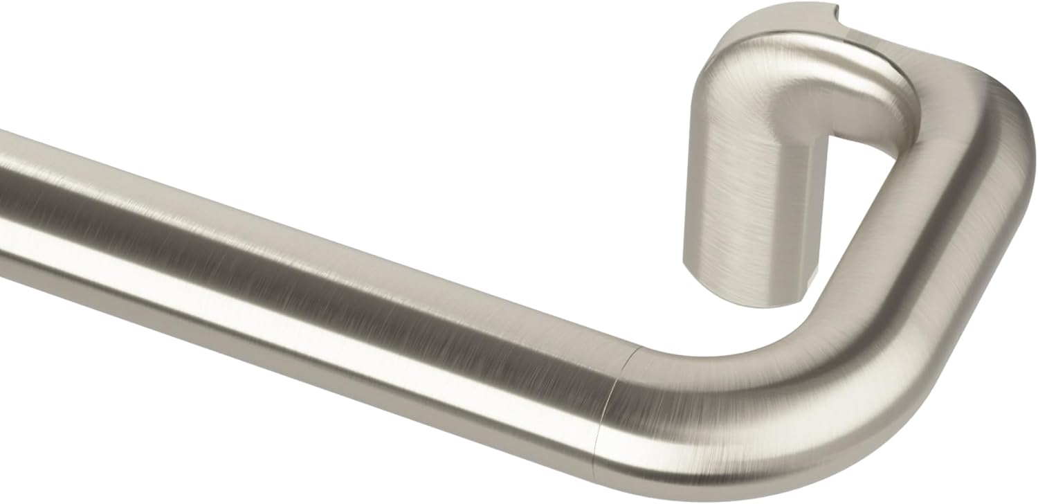 Umbra Twilight Curtain Rod, Wrap Around Blackout, 66 to 144 Inches, Nickel
