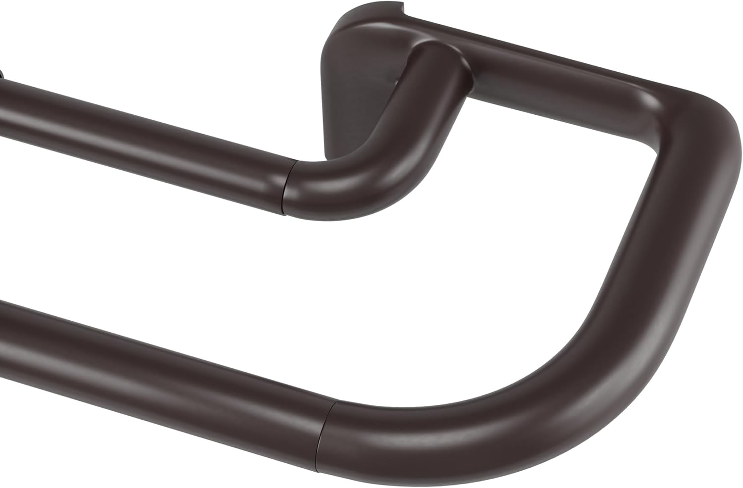 Umbra Twilight Double Curtain Rod Set – Wrap Around Design Ideal for Blackout or Room Darkening Panels, 48 to 88 Inches, Dark Bronze