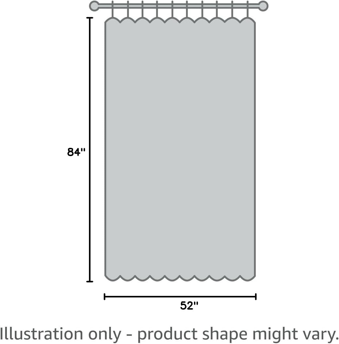 Umbra Twilight Blackout Panel 84", Set of 2, Charcoal