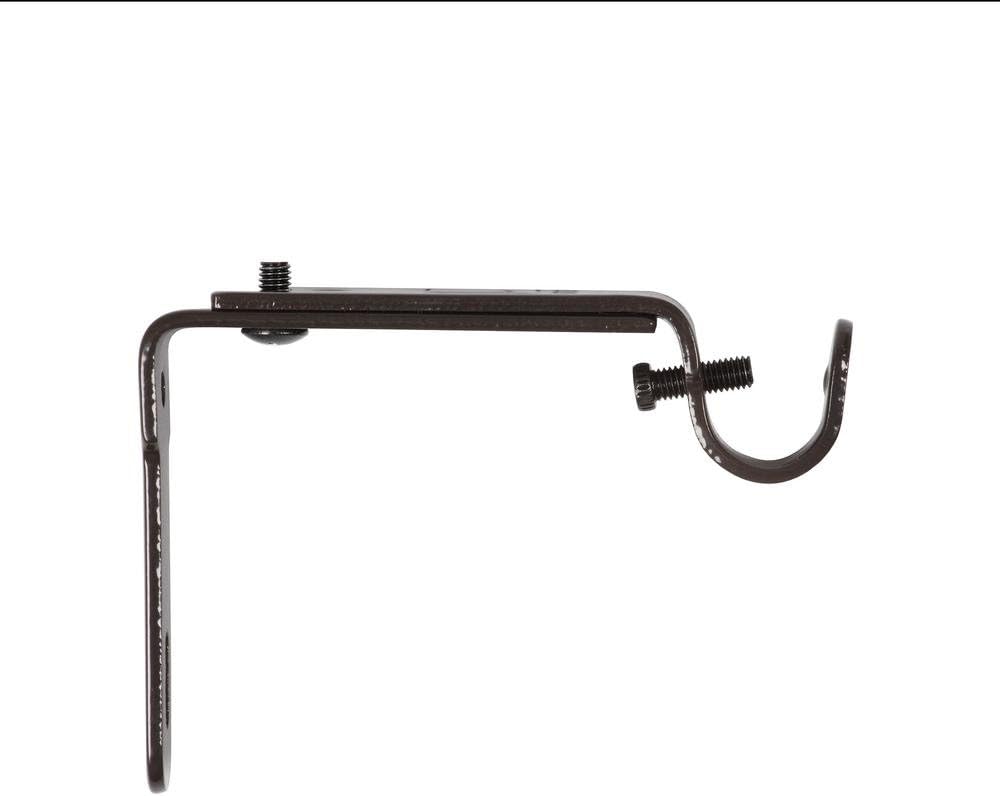 Umbra, Bronze Curtain Adjustable Wall Bracket for Drapery Rod, Set of 2 (244930-213-REM)