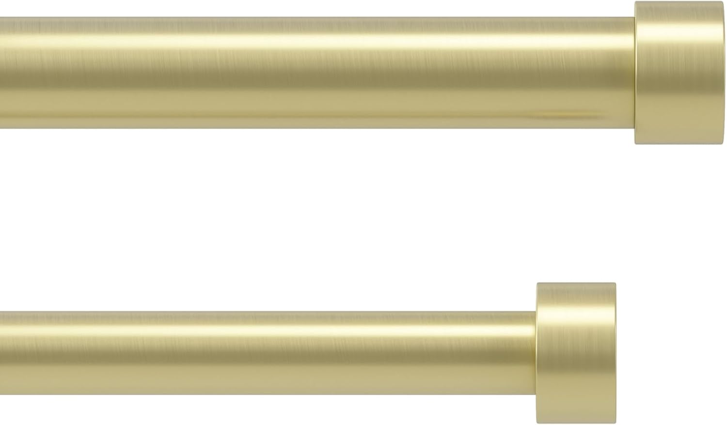 Umbra Cappa Double Curtain Rod, Expandable, 36 to 66 Inches, Gold