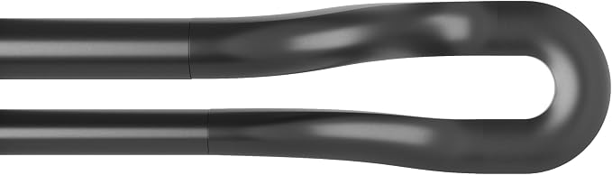 Umbra Midnight Double Curtain Rod, Blackout, 42 to 120 Inches, Black