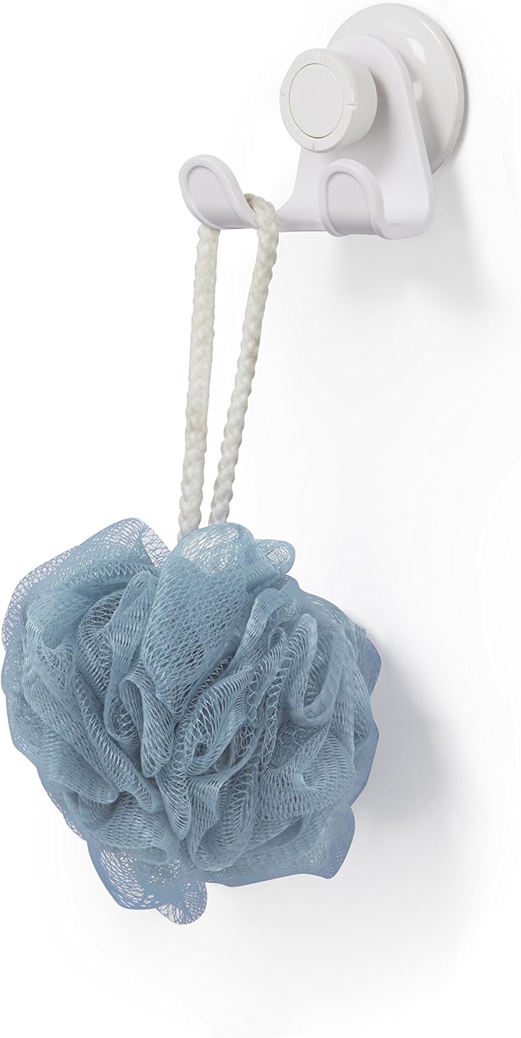 Umbra Flex Shower Storage Accessories with Patented Gel-Lock Technology Suction Cup, 5.8170000000000002 x 7.7469999999999999 x 6.1470000000000002 cm, White