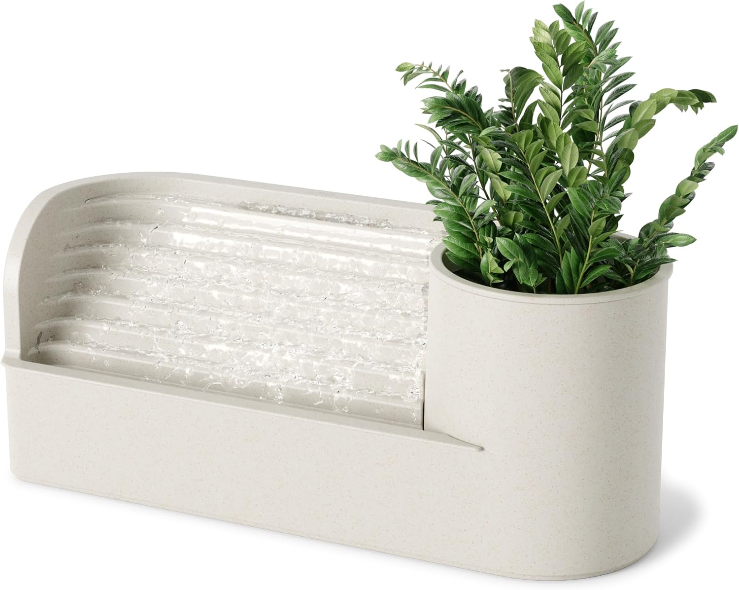 Umbra Stream Water Fountain, Indoor Tabletop Zen Desktop, Sand