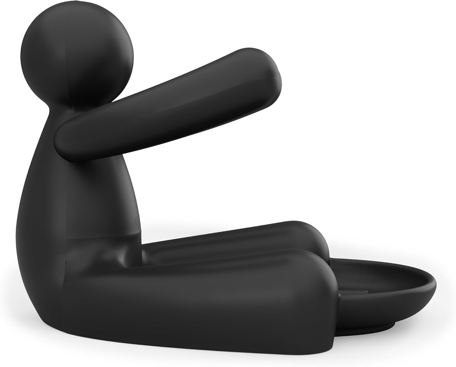 Umbra Buddy Plastic Sponge Holder and Scrubber Stand for Sink, Black