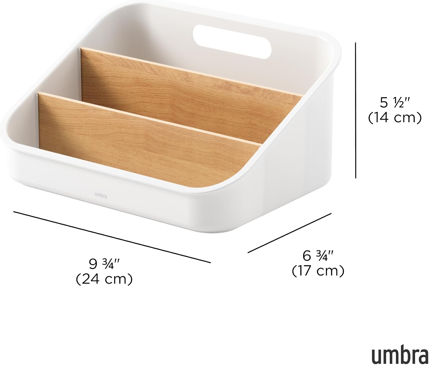 Umbra Bellwood Packet Organizer, Pantry Storage for Sachets, White/Natural