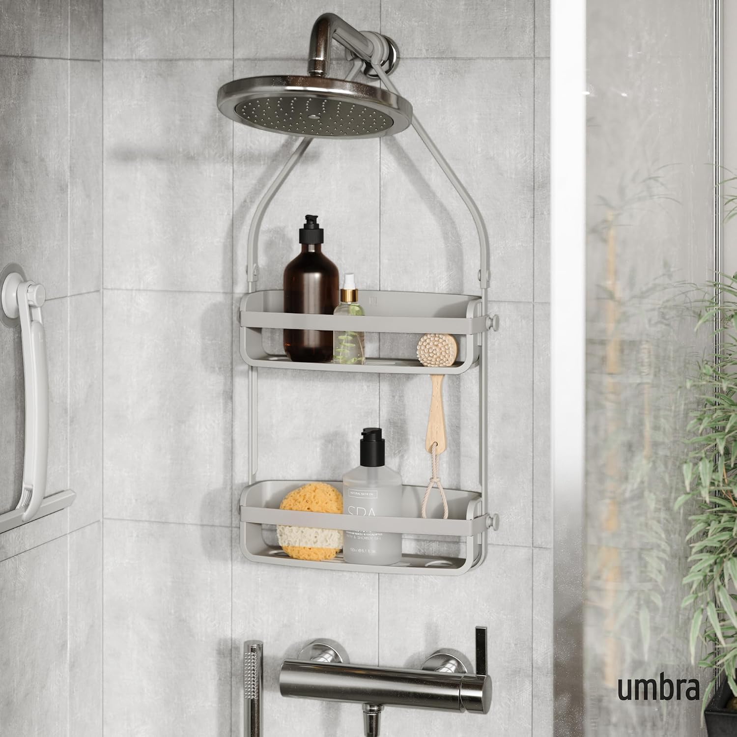 FLEX SHOWER CADDY Grey