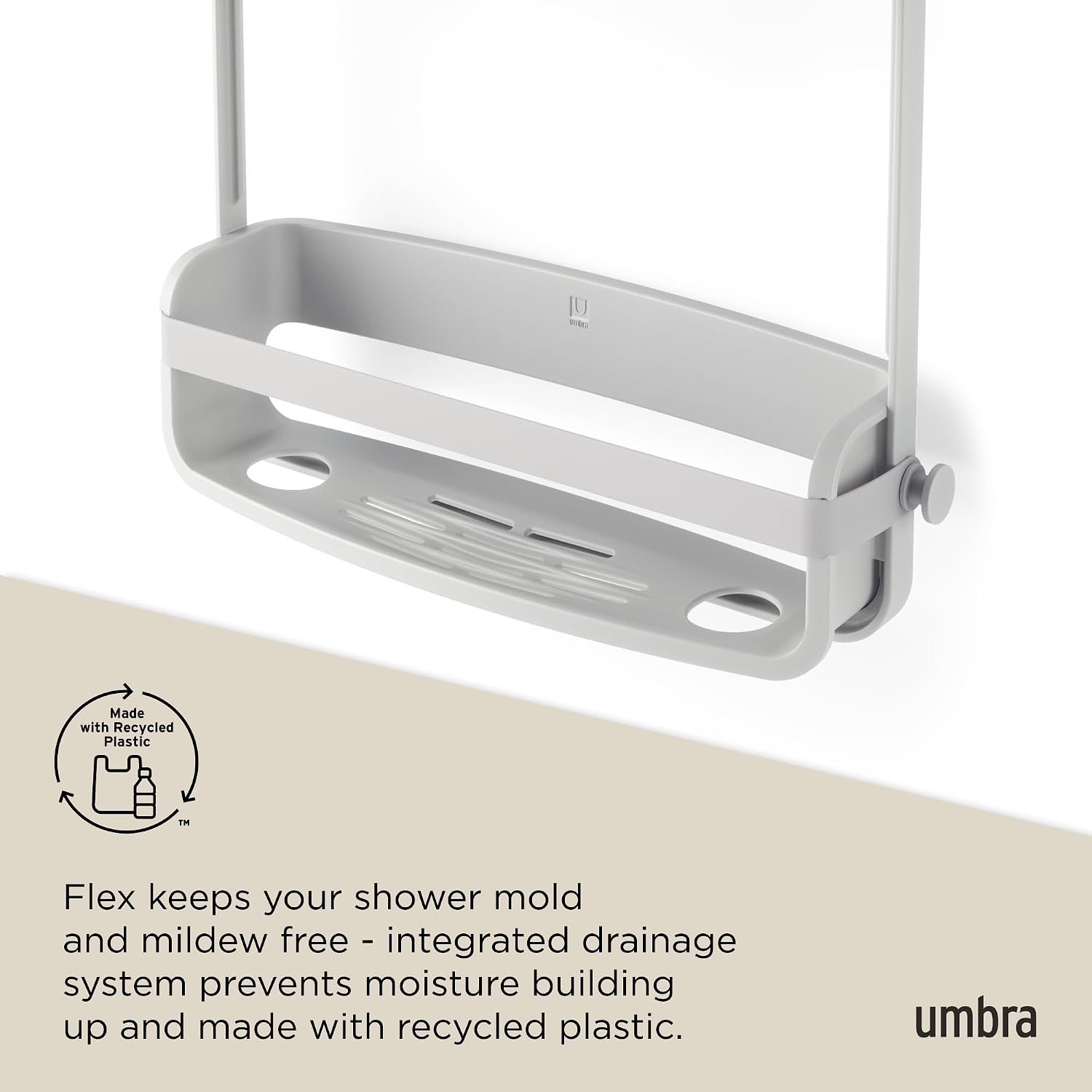 FLEX SHOWER CADDY Grey