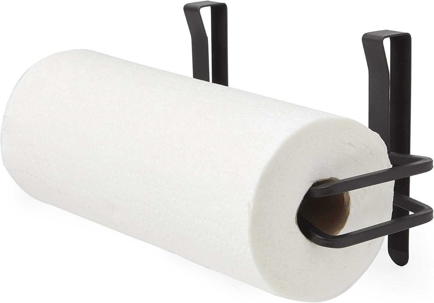 Umbra Squire Paper Towel Holder, Under Cabinet Wall Mount Steel, Black