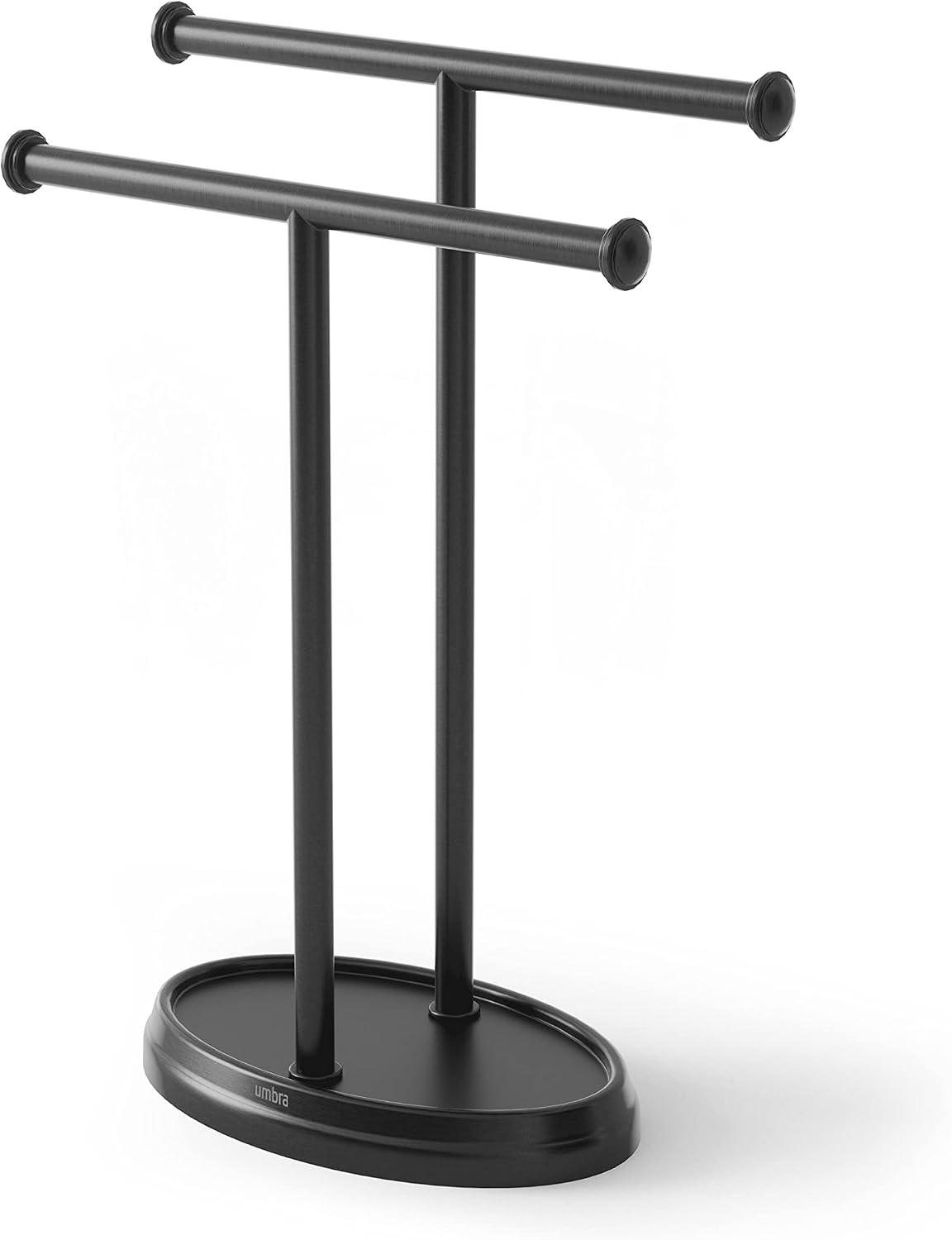 Umbra Palm Towel Tree, Free Standing Hand Towel Holder, Black