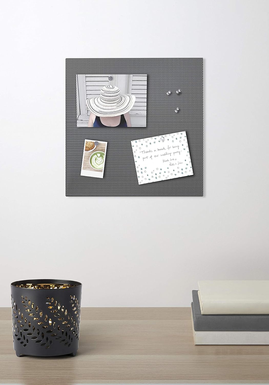 Umbra Bulletboard Magnetic Bulletin Board – Modern Look and Clever Dual Surface Design