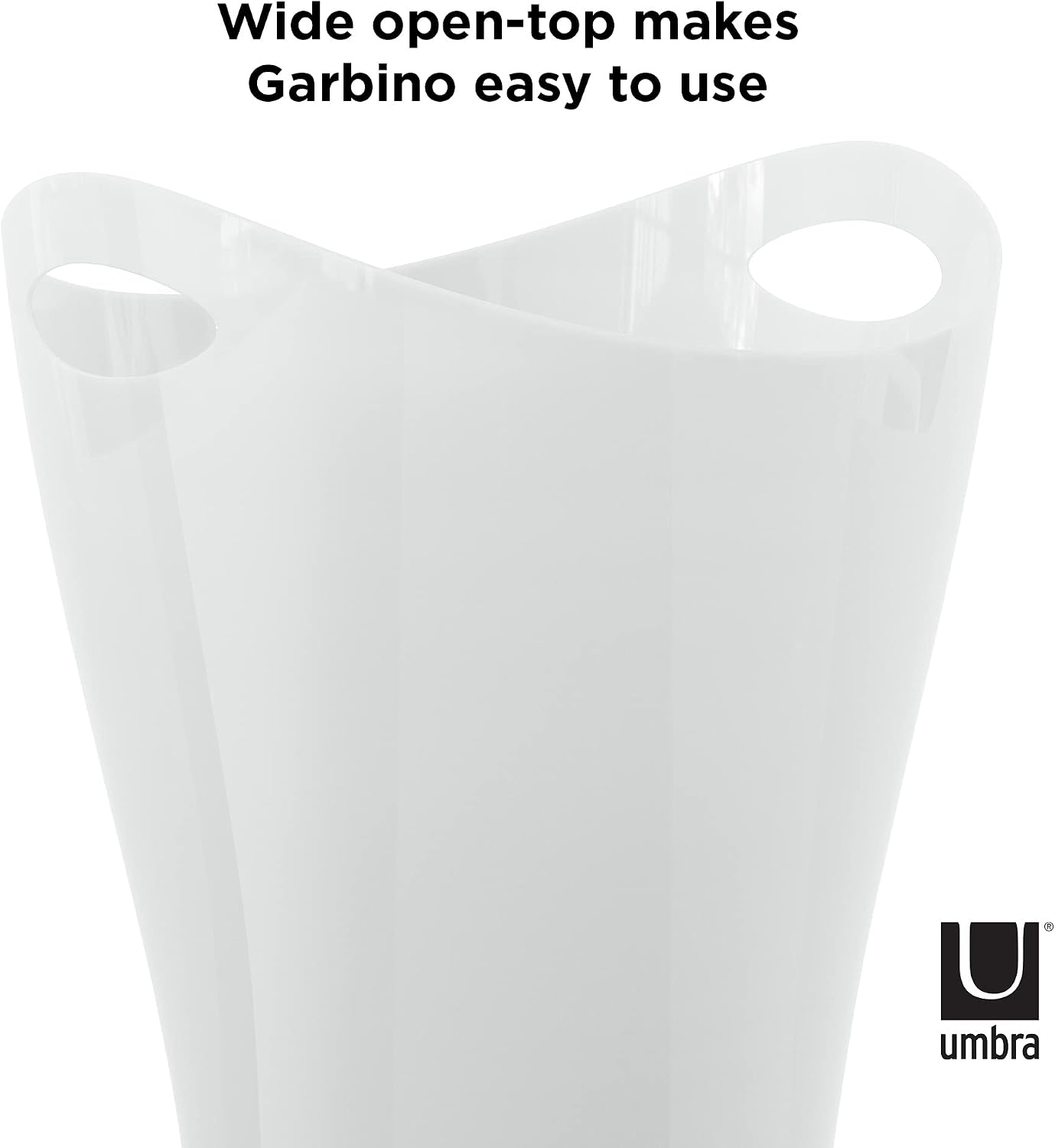 Umbra Garbino Trash Can (Pack of 4) Metallic-white