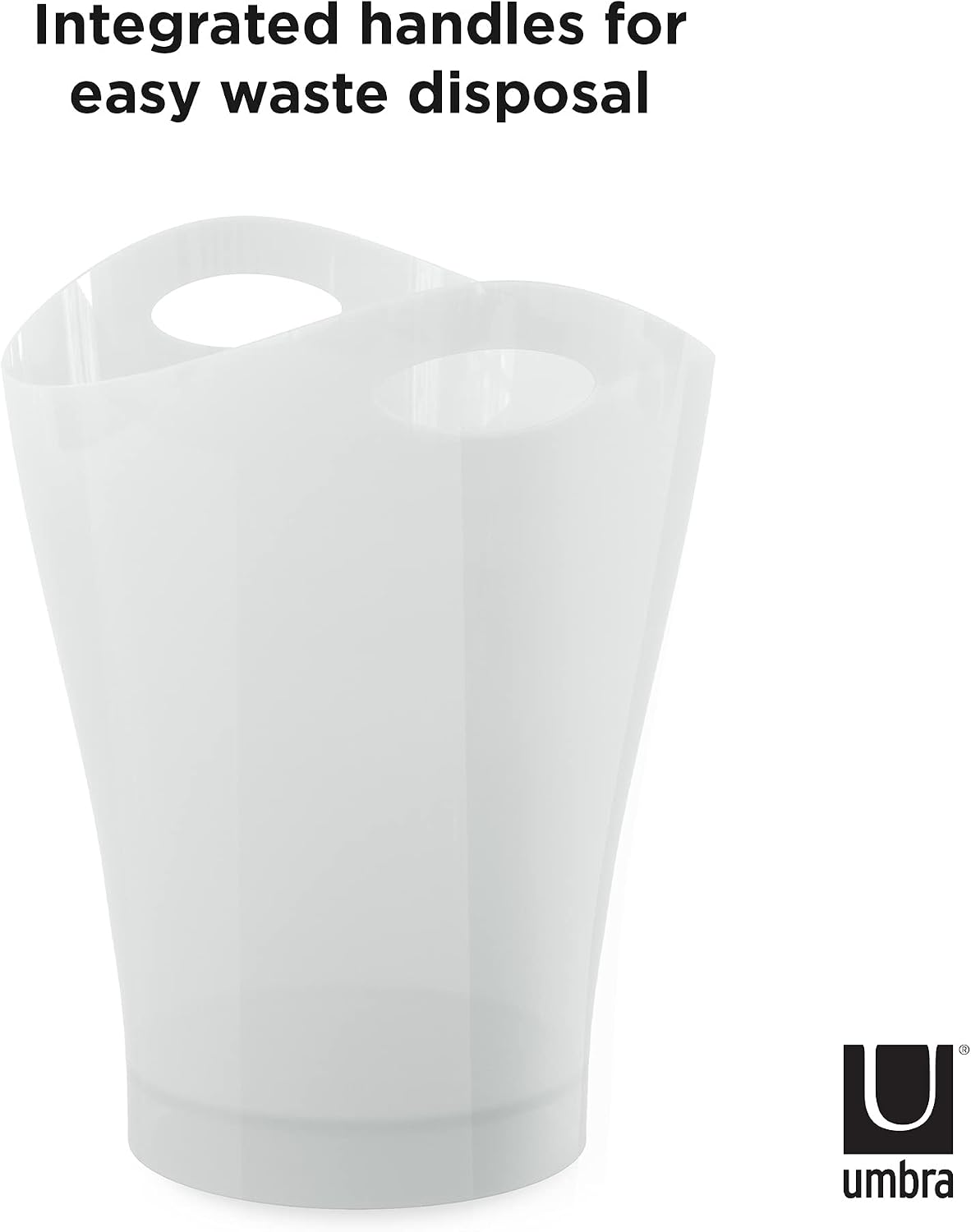 Umbra Garbino Trash Can (Pack of 4) Metallic-white