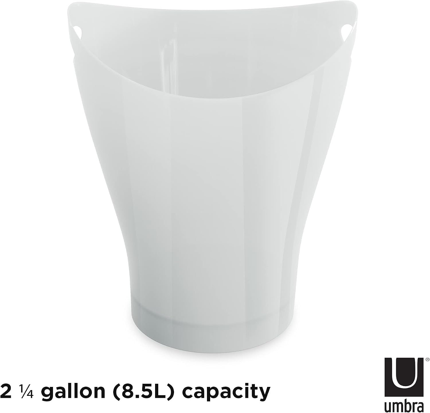 Umbra Garbino Trash Can (Pack of 4) Metallic-white