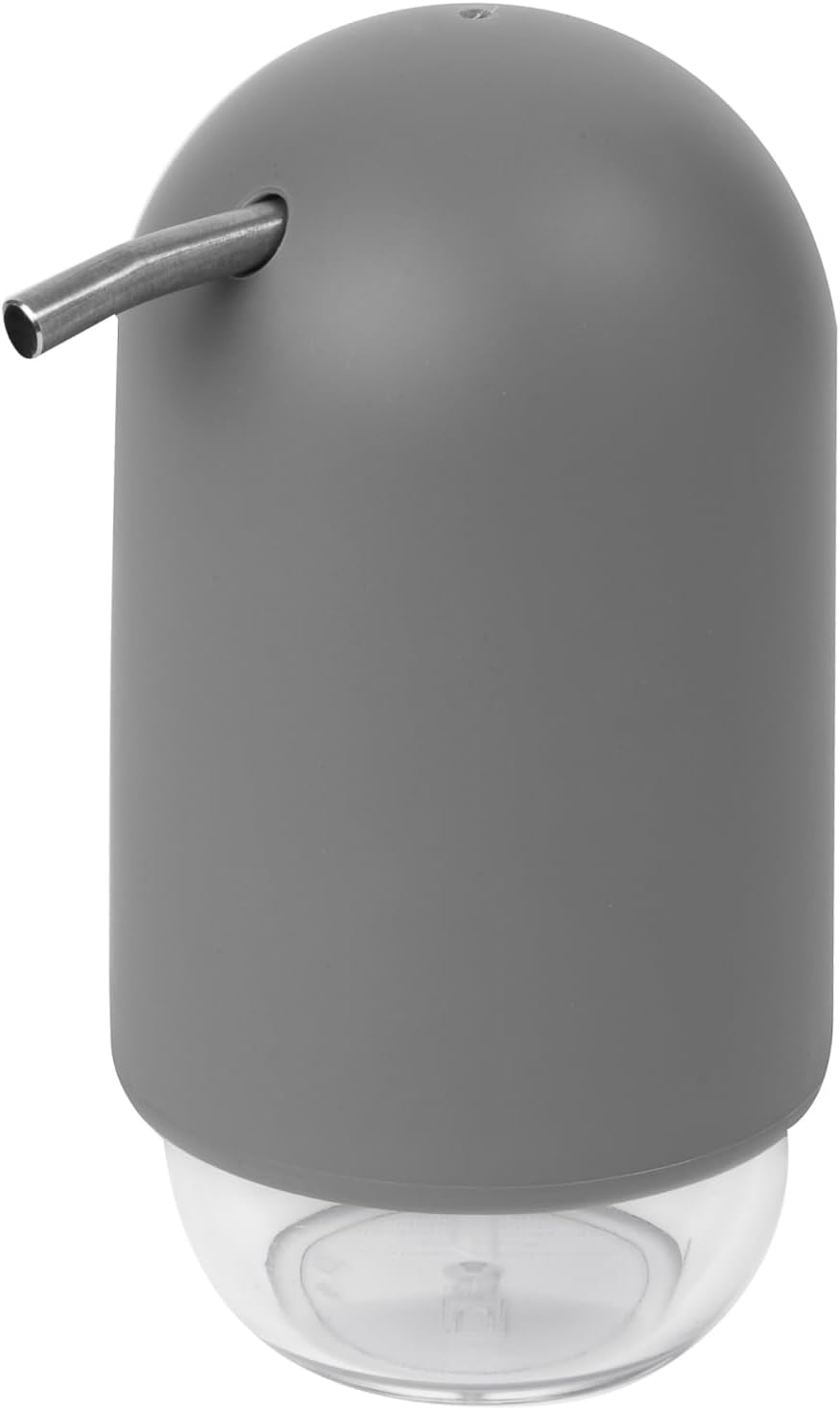 Umbra Touch Soap Dispenser Pump 13 oz (384 ml) Capacity for Liquid Soap or Hand Sanitizer, Easy to Refill, Grey Gray