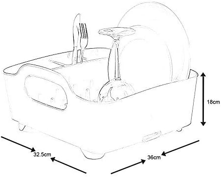 tub dish rack red